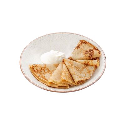 Блины со сметаной, сгущенкой или мёдом в Омлет станция по цене 300 ₽