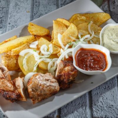 Шашлык из свинины (порция) в МангалРум по цене 620 ₽