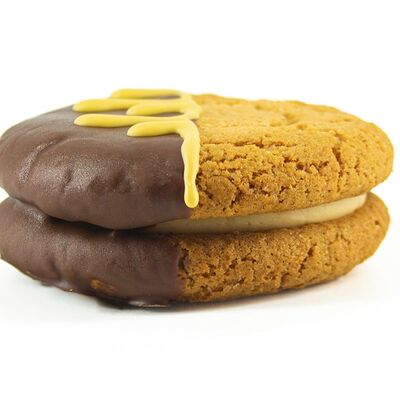 Вупи-пай банановый с соленой карамелью в Pink milk x Lift по цене 400 ₽