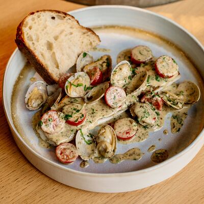 Балтийский судак с соусом велюте из вонголев ФишДиллерс по цене 949 ₽