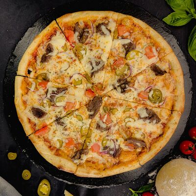 Пицца Чизбургер в Ёжкин ролл по цене 899 ₽