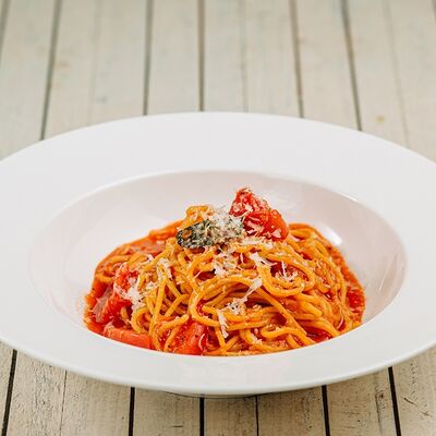 Паста Помадоро в Перчини на огне по цене 350 ₽