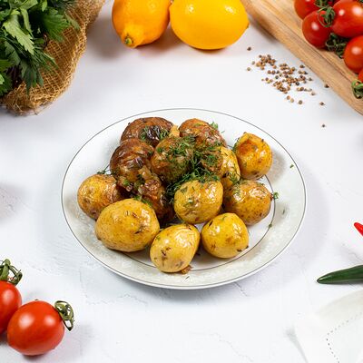 Картофель беби с курдюком в Чайхана Марварид по цене 310 ₽