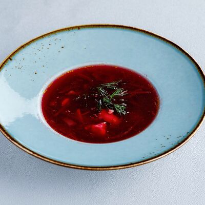 Борщ с курицей в Чайхана Пахвала по цене 210 ₽