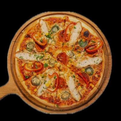 Пицца Куриная на тонком тесте в Леон по цене 650 ₽