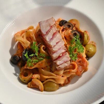 Фетучини с тунцом в Massimo по цене 780 ₽