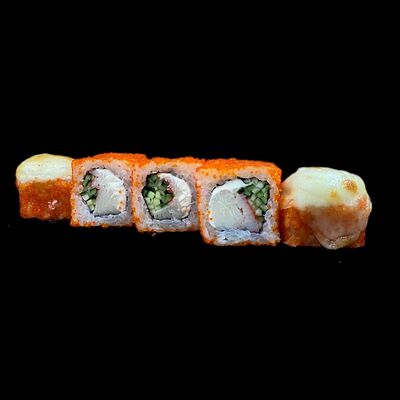 Запечённый с мидиями в Азбука ролл по цене 440 ₽