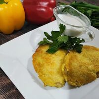 Драники с мясом и сметаной в Кофе и еда