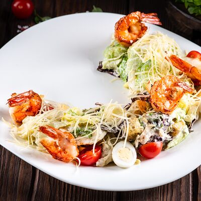 Цезарь с креветками в Boochino по цене 500 ₽