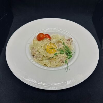 Паста Карбонарав Кафе сон у моря по цене 700 ₽