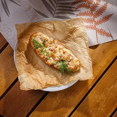 Рубленый бутер на чиабатте в Лентяйка по цене 140 ₽