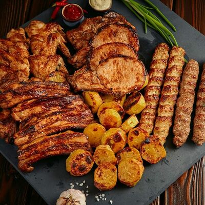 Набор Для настоящих мужчин в Шашлычный двор по цене 9436