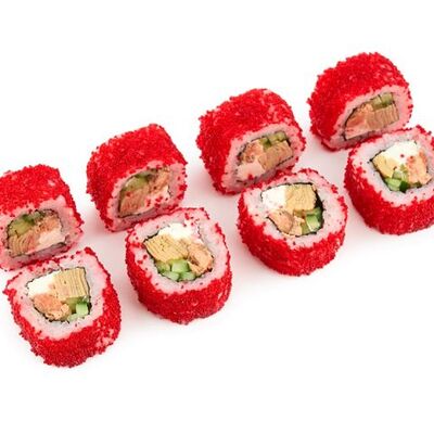 Калифорния с лососем терияки в Доставка kaifa по цене 710 ₽