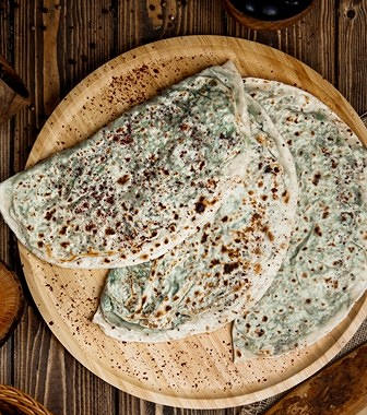 Лепешка с зеленью в Антрекотъ по цене 200 ₽