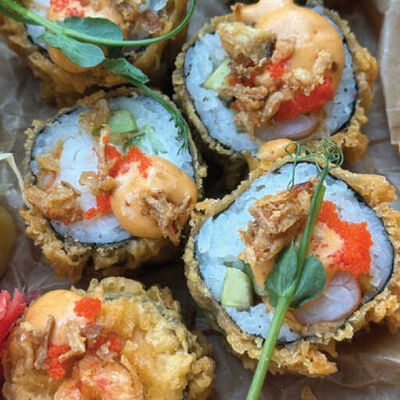 Хрустящий ролл с тигровыми креветками в Pronto Pizza по цене 610 ₽