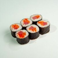 Малый ролл: тунец, лосось, икра тобико (6 шт) в ЁБИСАН