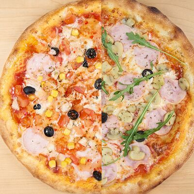 Пицца Ветчина-Грибы и Кантри 30 см в Елидаели по цене 849 ₽