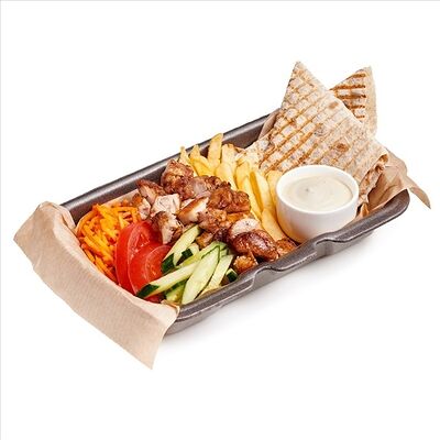 Шаурма на тарелке бокс в СитиШеф по цене 499 ₽