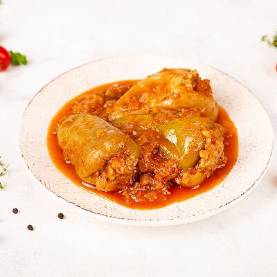 Перцы, фаршированные мясом и рисом в У Палыча. С пылу, с жару! по цене 637 ₽
