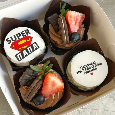 Набор капкейков Папе в Tortterry по цене 1680 ₽