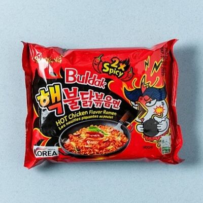 Экстра острая лапша со вкусом курицы 2х spicy Samyang Корея в Lee's Food по цене 349