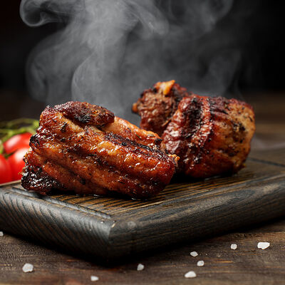 Шашлык из мраморных свиных ребер в Лаваш36 по цене 490 ₽