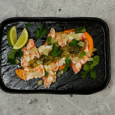 Креветки маринованные с ананасом в Рановский Рест по цене 590 ₽