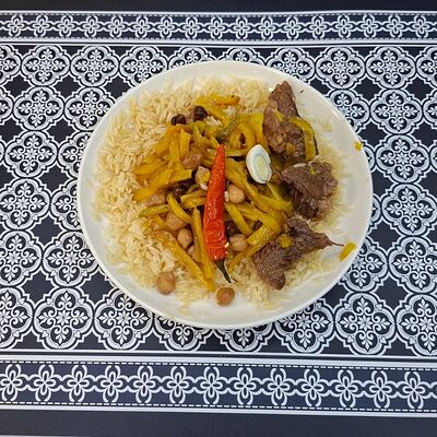 Самаркандский плов в Да Еда Кафе Шаурма халяль по цене 495 ₽