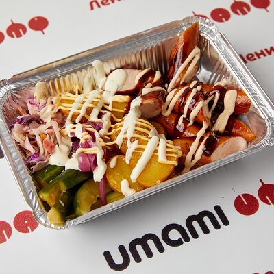 Колбаски с бейби картофелем в Umami по цене 379