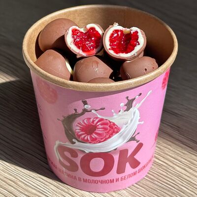 Малина в шоколаде в SOK - клубника в шоколаде по цене 1240 ₽
