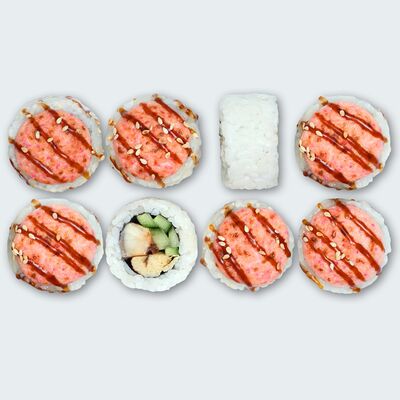 Запеченный Лава с курицей в Суши Сет по цене 639 ₽