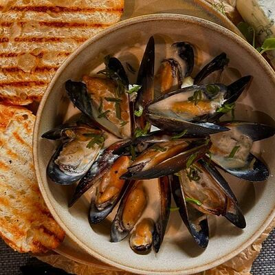 Мидии в сливочном соусе в Красножар по цене 780 ₽