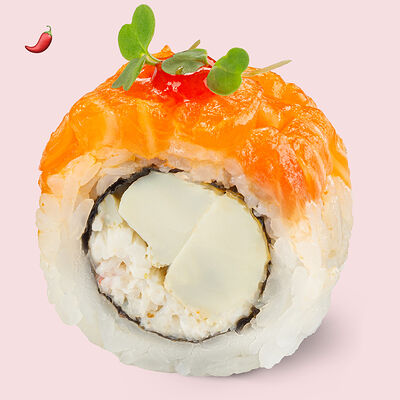 Ролл с крабом и тартаром из лосося в Ricers по цене 780 ₽