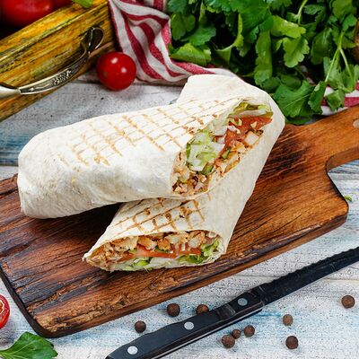 Сирийская шаурма с курицей в Ананури по цене 490 ₽