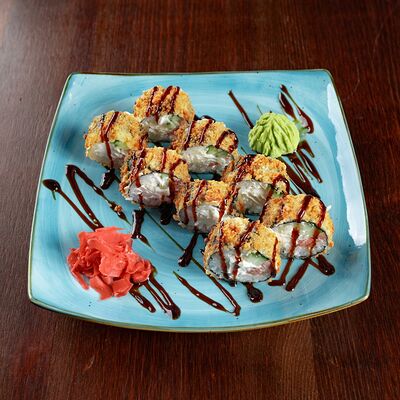 Ролл Лосось темпура в Pho'n'Roll по цене 690 ₽