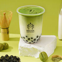 Матча с карамельной тапиокой в Micha Bubble Tea & Bakery