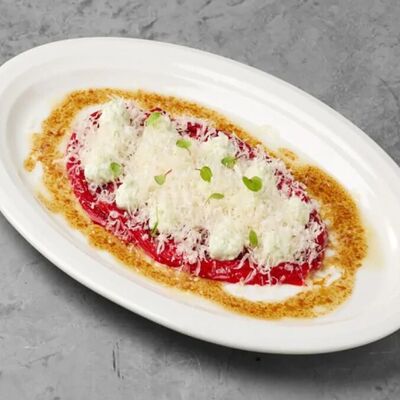 Печеный перец рамиро с пармезаном и творожным кремом в Terra по цене 21 р.