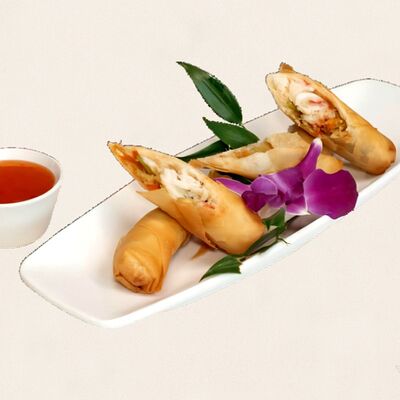 Спринг-роллы с крабовым мясом в Золотая панда по цене 1862 ₽