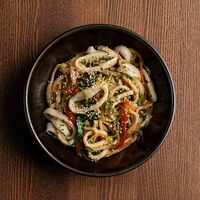 Удон с кальмаром в Тяньгоу