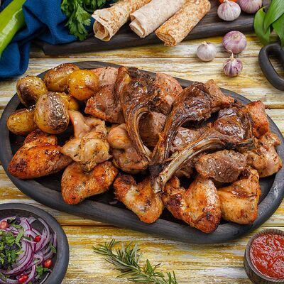 Ассорти мяса №1 на мангале в Геленджик по цене 3850 ₽