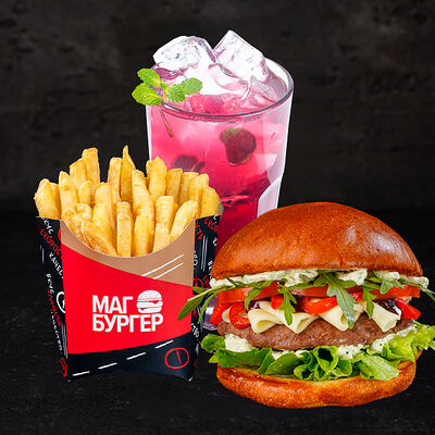 Комбо Итальянский бургер и лимонад в Магбургер & Братья Караваевы по цене 525