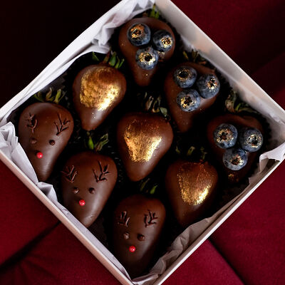 Клубничный набор №73 в SOK - клубника в шоколаде по цене 2990 ₽