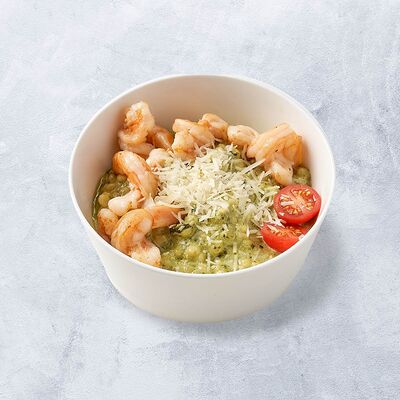 Птитим с креветками и соусом песто в Vaffel по цене 820 ₽