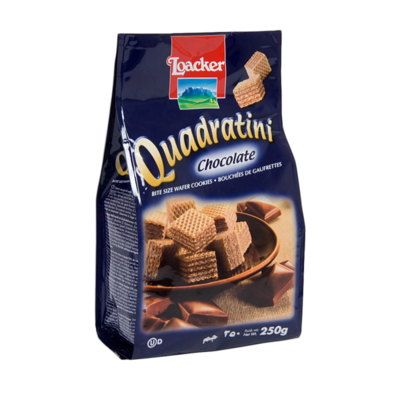 Вафли Квадратини с шоколадом Loacker в Азбука Вкуса Экспресс Меню по цене 320 ₽