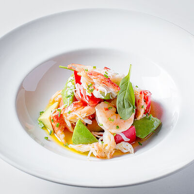 Салат Краб & Креветки в Udcкафе Upside Down Cake по цене 870 ₽