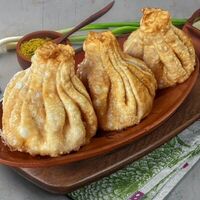 Жареные хинкали с телятиной в Самеба