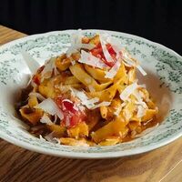 Тальятелле с креветками в Мона