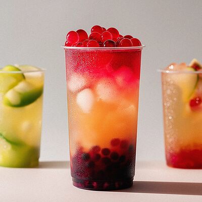 Bubble tea Cosmo club в Zaryad coffee по цене 450 ₽