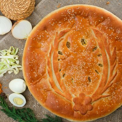 Пирог с капустой и яйцом в Пироги по-коми по цене 1129 ₽