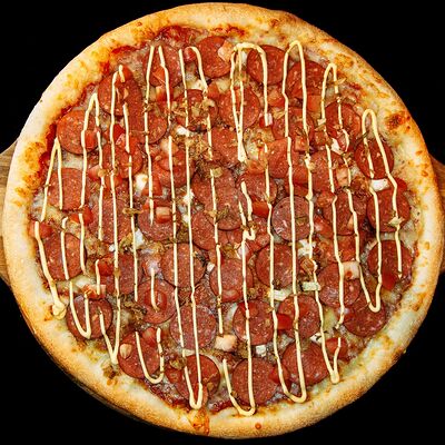 Пицца Сырный Чоризо 40 см в Yesh Pizza по цене 885 ₽